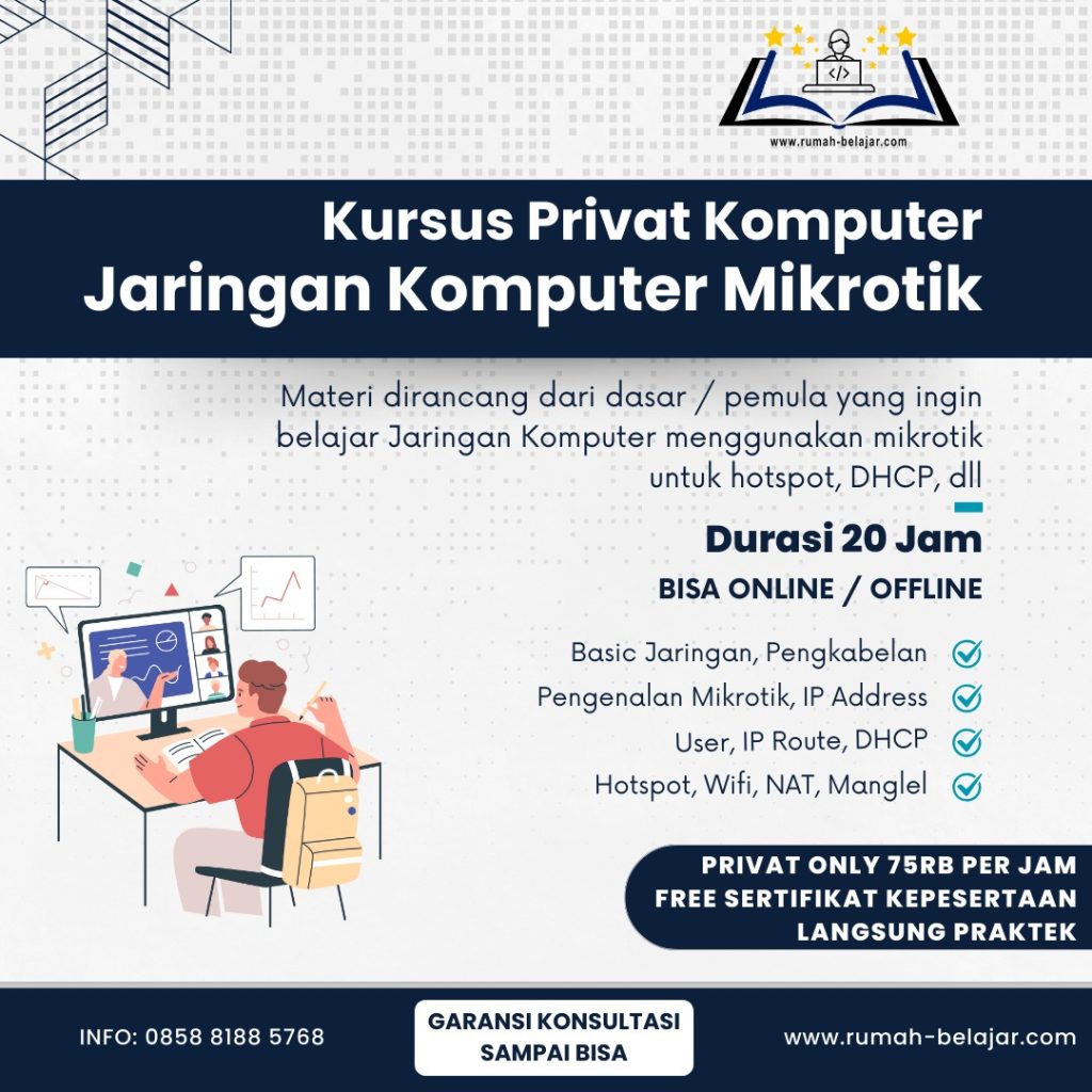 Kursus Privat Komputer Jaringan Mikrotik