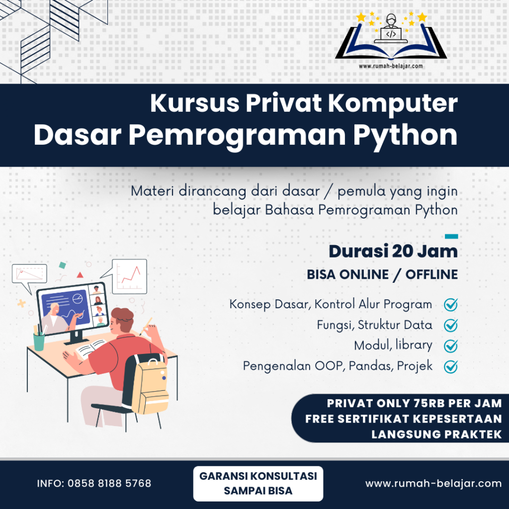 paket kursus pemrograman python